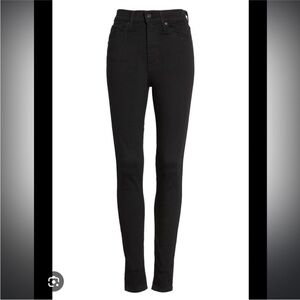 LEVI'S MILE HIGH SUPER SKINNY BLACK JEANS